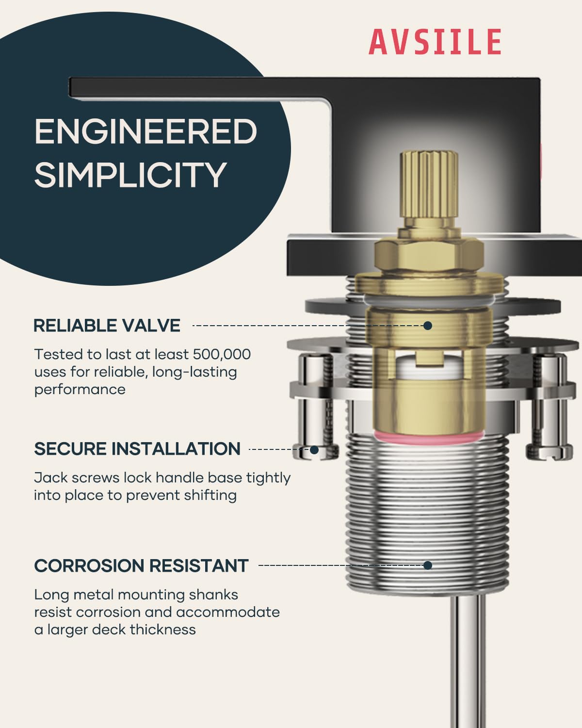 Matte Black Waterfall Bathroom Faucet 3 Hole, 8 Inch Widespread Modern 3 Piece Bathroom Sink Faucet, Touch On Lavatory Faucet for Vanity RV Restroom, Curved Spout