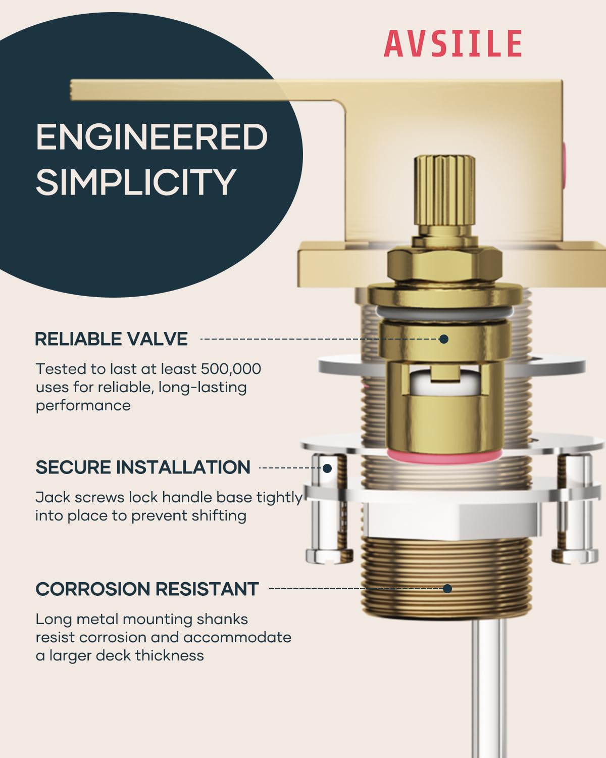 Matte Black Waterfall Bathroom Faucet 3 Hole, 8 Inch Widespread Modern 3 Piece Bathroom Sink Faucet, Touch On Lavatory Faucet for Vanity RV Restroom, Curved Spout
