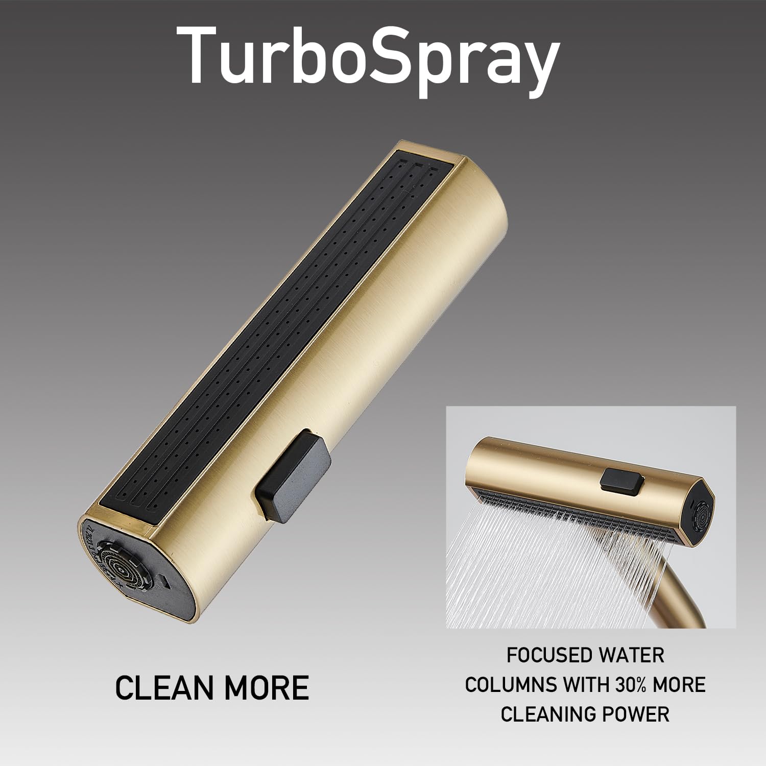 Brushed Nickel Kitchen Faucets with Pull Down Sprayer & Soap Dispenser, Single Hole & Handle, Pull Out Tap, Waterfall Stainless Steel Sink Faucet for Farmhouse Camper Laundry Rv Bar