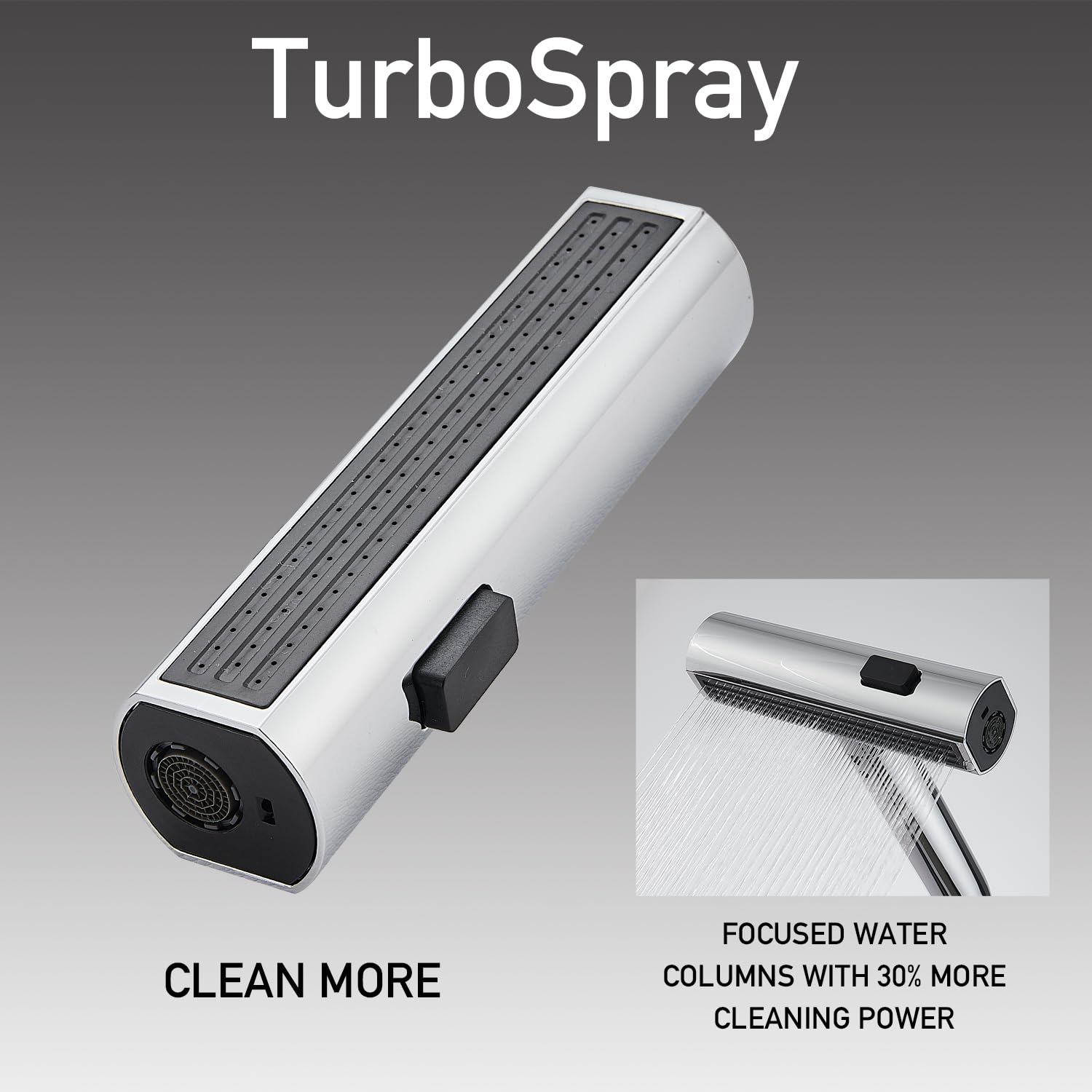 Brushed Nickel Kitchen Faucets with Pull Down Sprayer & Soap Dispenser, Single Hole & Handle, Pull Out Tap, Waterfall Stainless Steel Sink Faucet for Farmhouse Camper Laundry Rv Bar