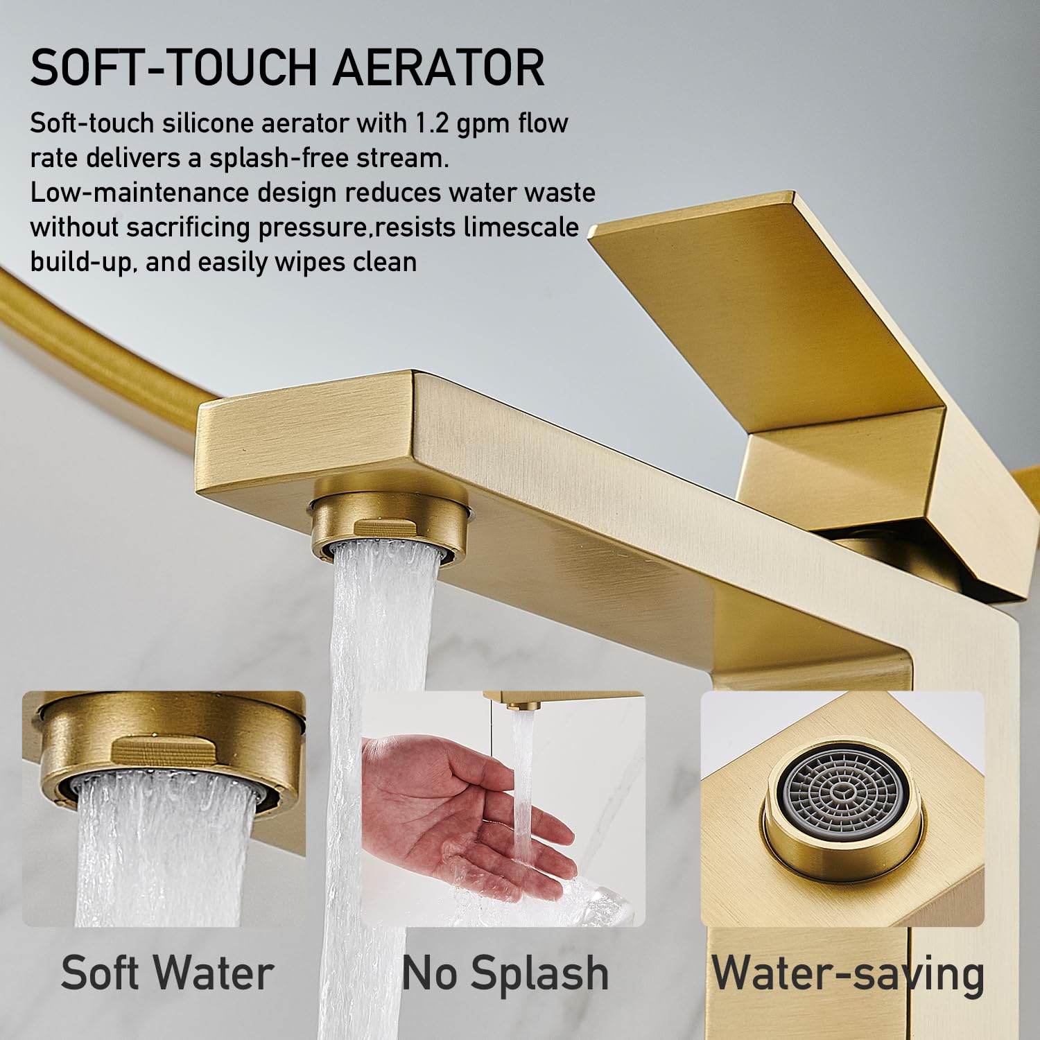 Matte Black Bathroom Faucet, Single Hole Vanity Bath Faucet, Single Handle Modern Stainless Steel Bathroom Faucets for Sink 1 Hole with Pop Up Drain Stopper & Water Supply Hoses