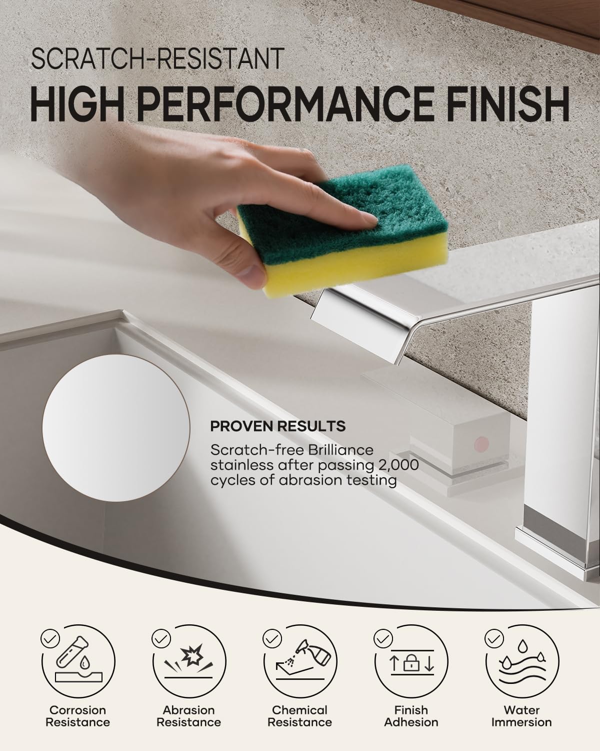 Matte Black Waterfall Bathroom Faucet 3 Hole, 8 Inch Widespread Modern 3 Piece Bathroom Sink Faucet, Touch On Lavatory Faucet for Vanity RV Restroom, Curved Spout